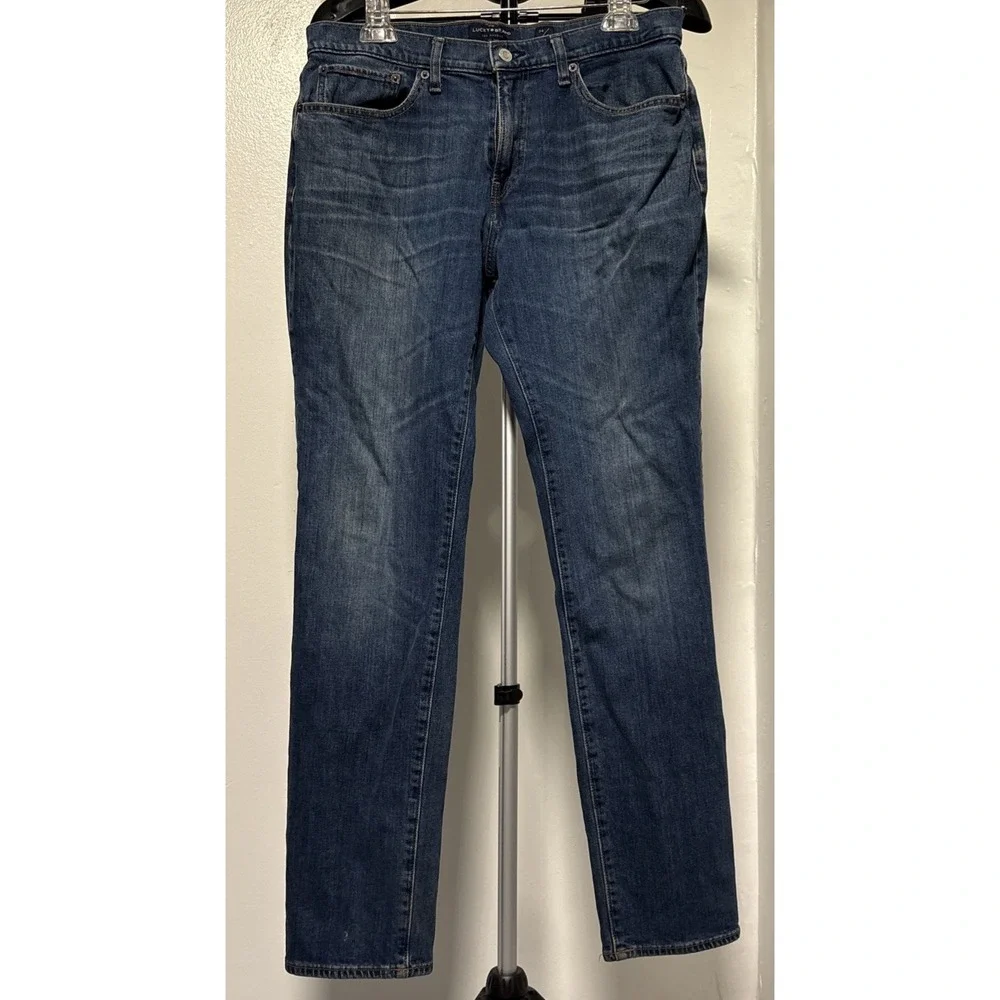 Lucky Brand 121 Slim Mens Jeans Blue Medium Wash 34x32